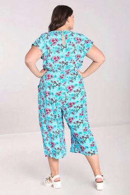 Hell Bunny Jumpsuit Louella Retro Blumen Print Vintage Blüten Overall Relaxed Fit