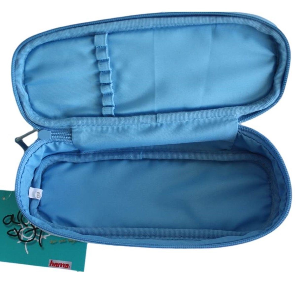 Hama Federmäppchen Schlamper-Mäppchen Ocean blau Mäppchen, Schul-Mäppchen Federmäppchen Stifte-Etui