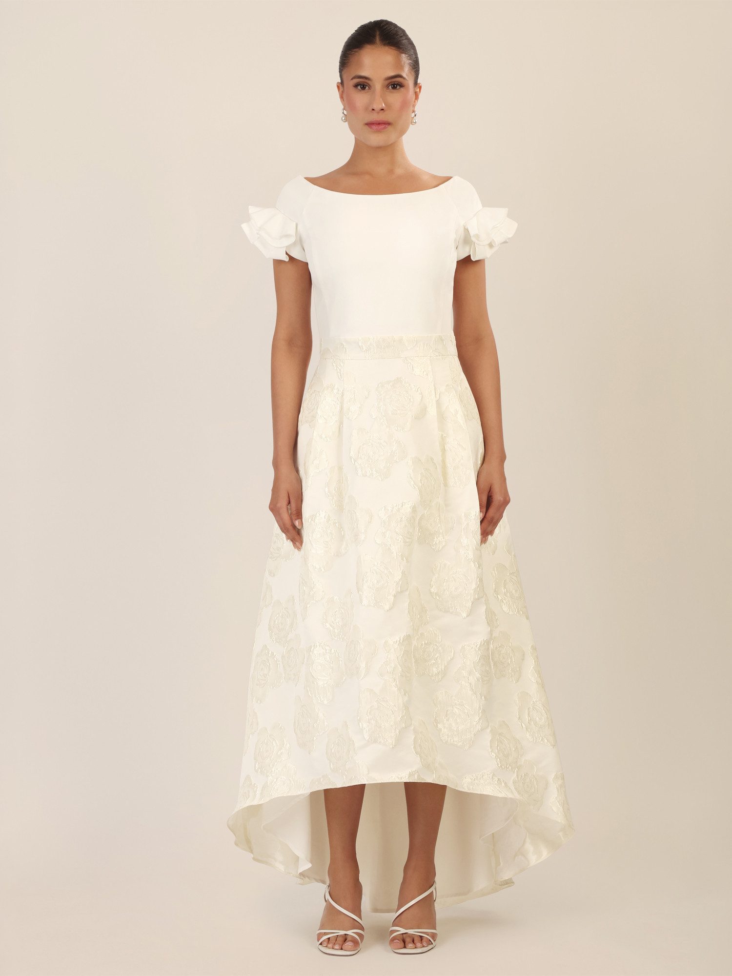 Apart Abendkleid mit floraler Jacquard-Struktur günstig online kaufen