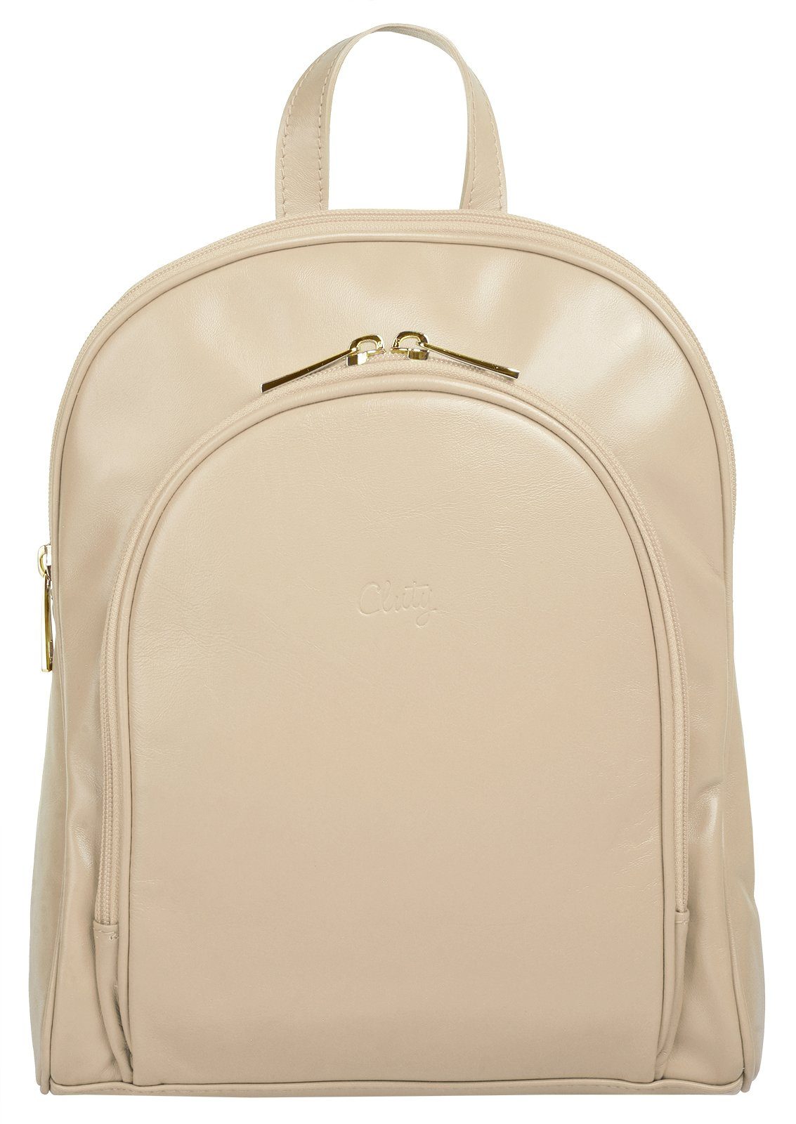 Cluty Cityrucksack, echt Leder, Made in Italy