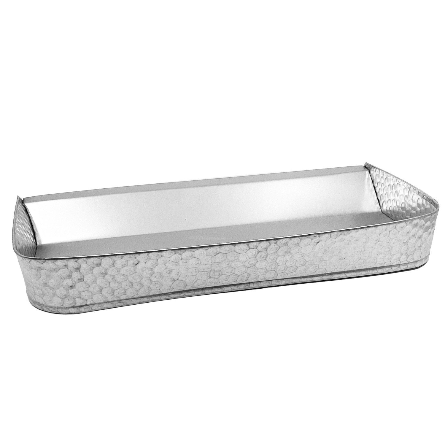 Landshop24 Mülleimer Ofenvorsetzer Glutfänger Aschefänger verzinkt blank ohne Lack, Hergestellt im Erzgebirge (Deutschland)