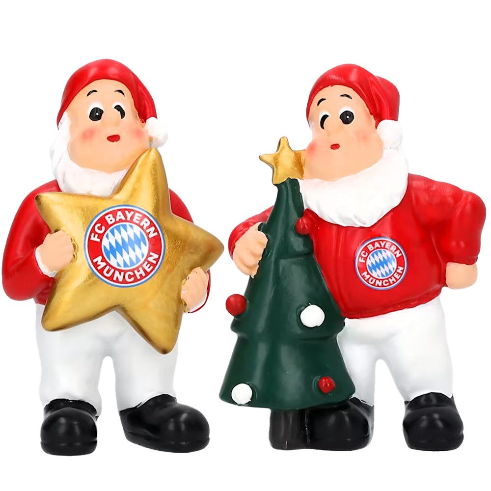 FC Bayern München Gartenzwerg FC Bayern München Weihnachtsfiguren Stern 2er-Set