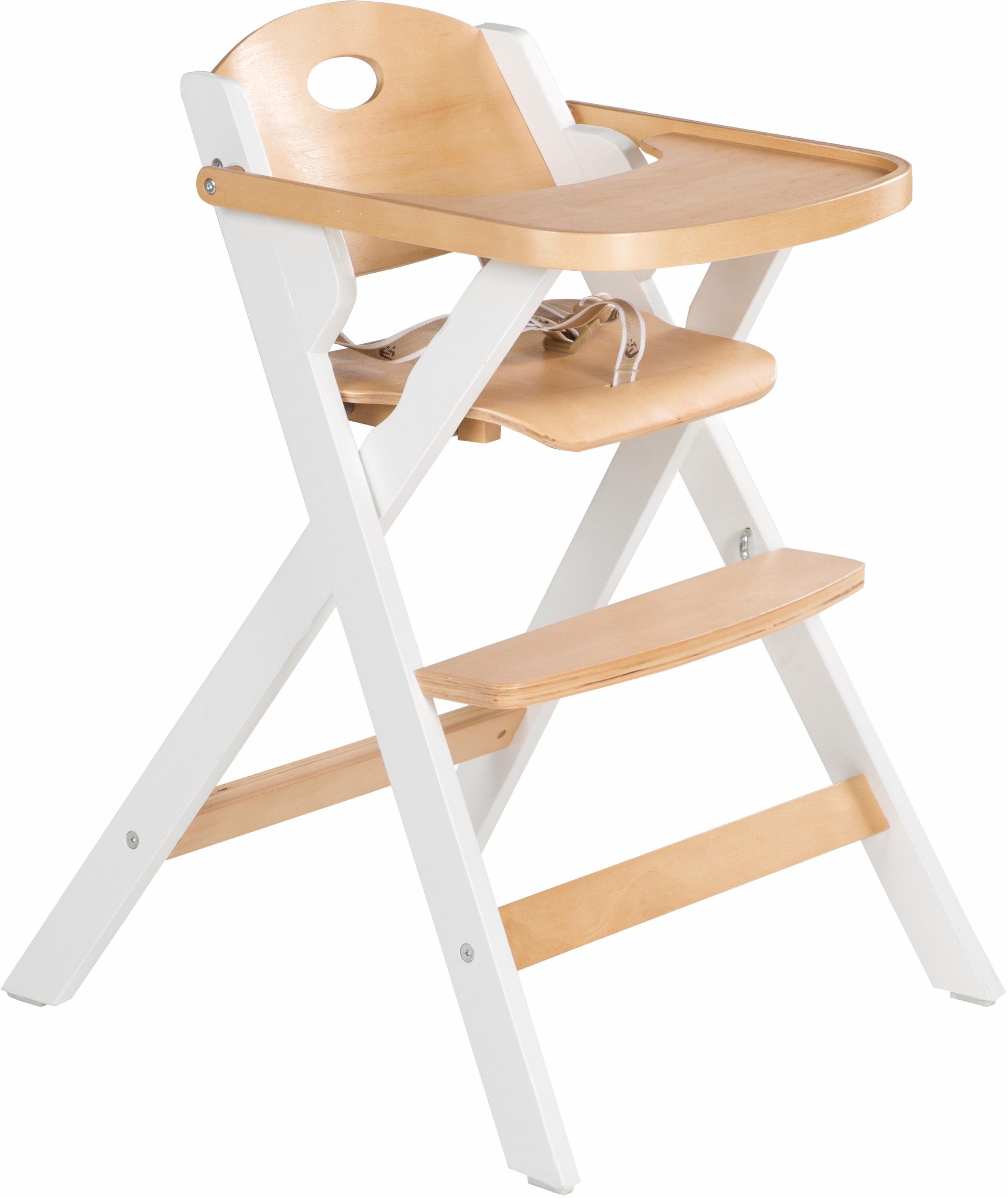 roba® Hochstuhl Klapphochstuhl, natur/weiß, klappbar günstig online kaufen