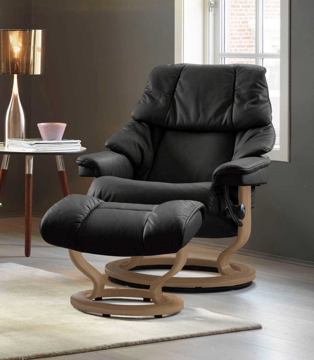 Stressless® Fußhocker Reno, mit Classic Base, Gestell Eiche