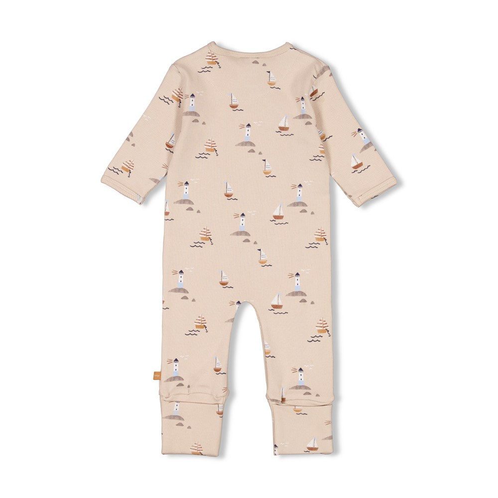 Feetje Pyjama Feetje Baby Jungen Strampler Strampelanzug Schlafanzug Krempelfuß (1 tlg)