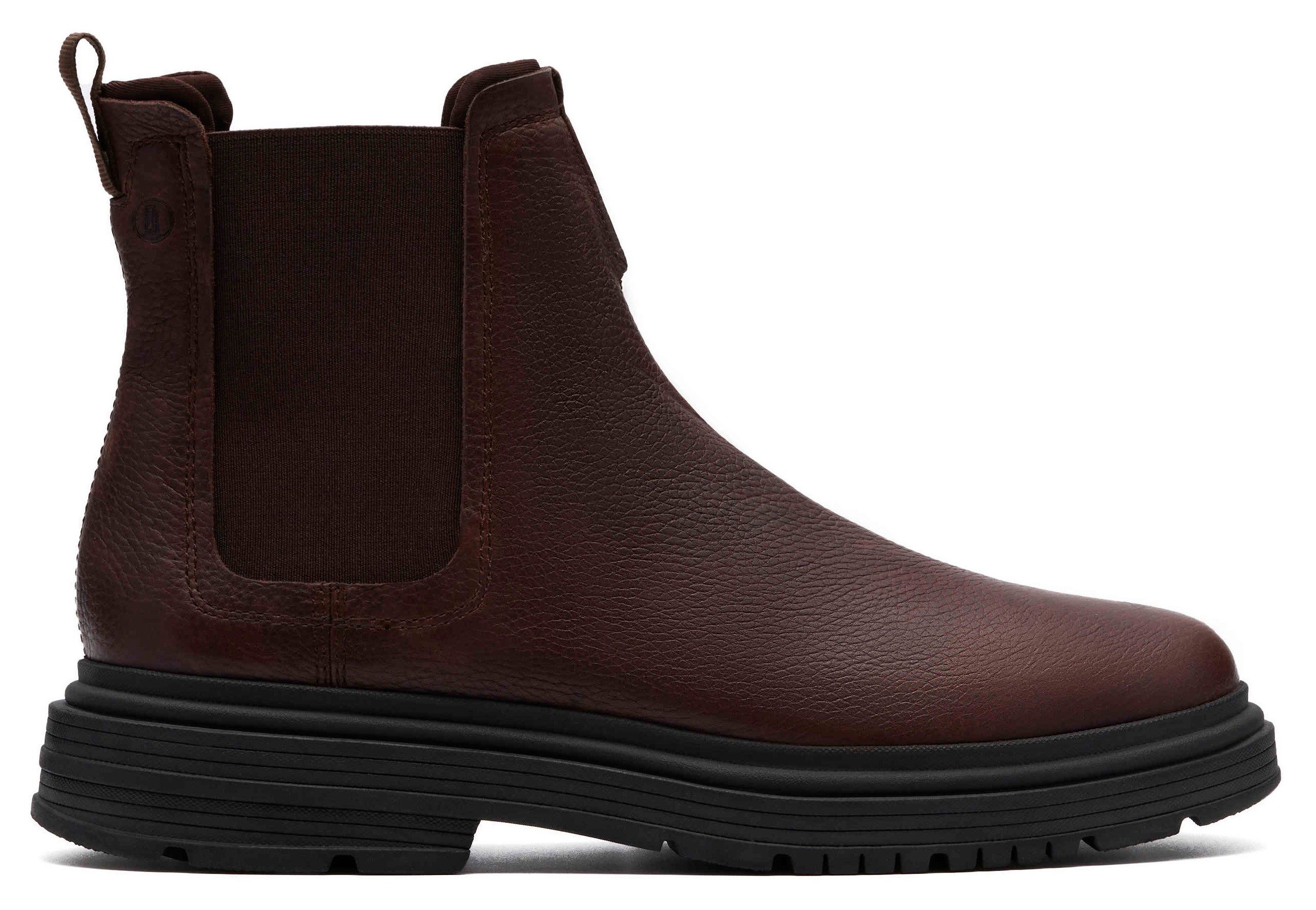 Clarks Badbury Chelseaboots Boots, Winterboots mit modischem Blockabsatz