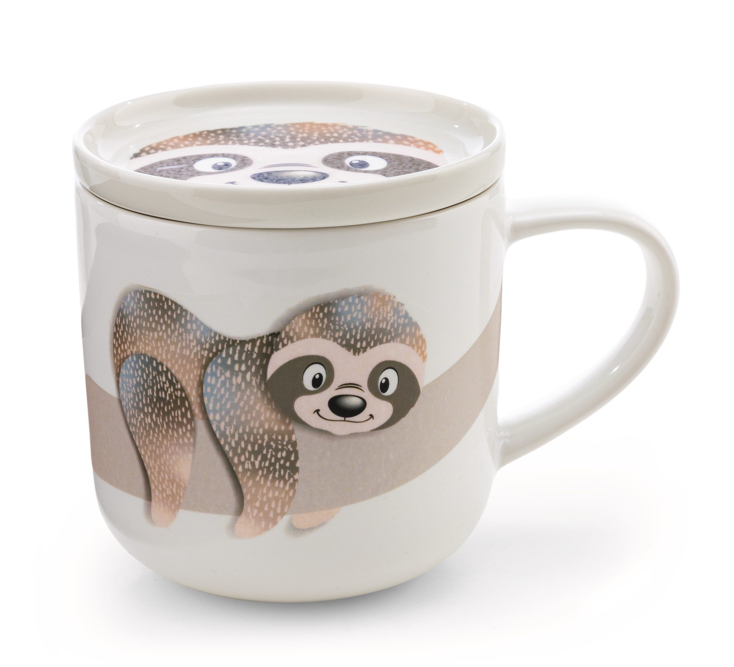 Nici Tasse 62463 - Deckel Faultier Izzy Icetumbler, 400 ml, 1-tlg.