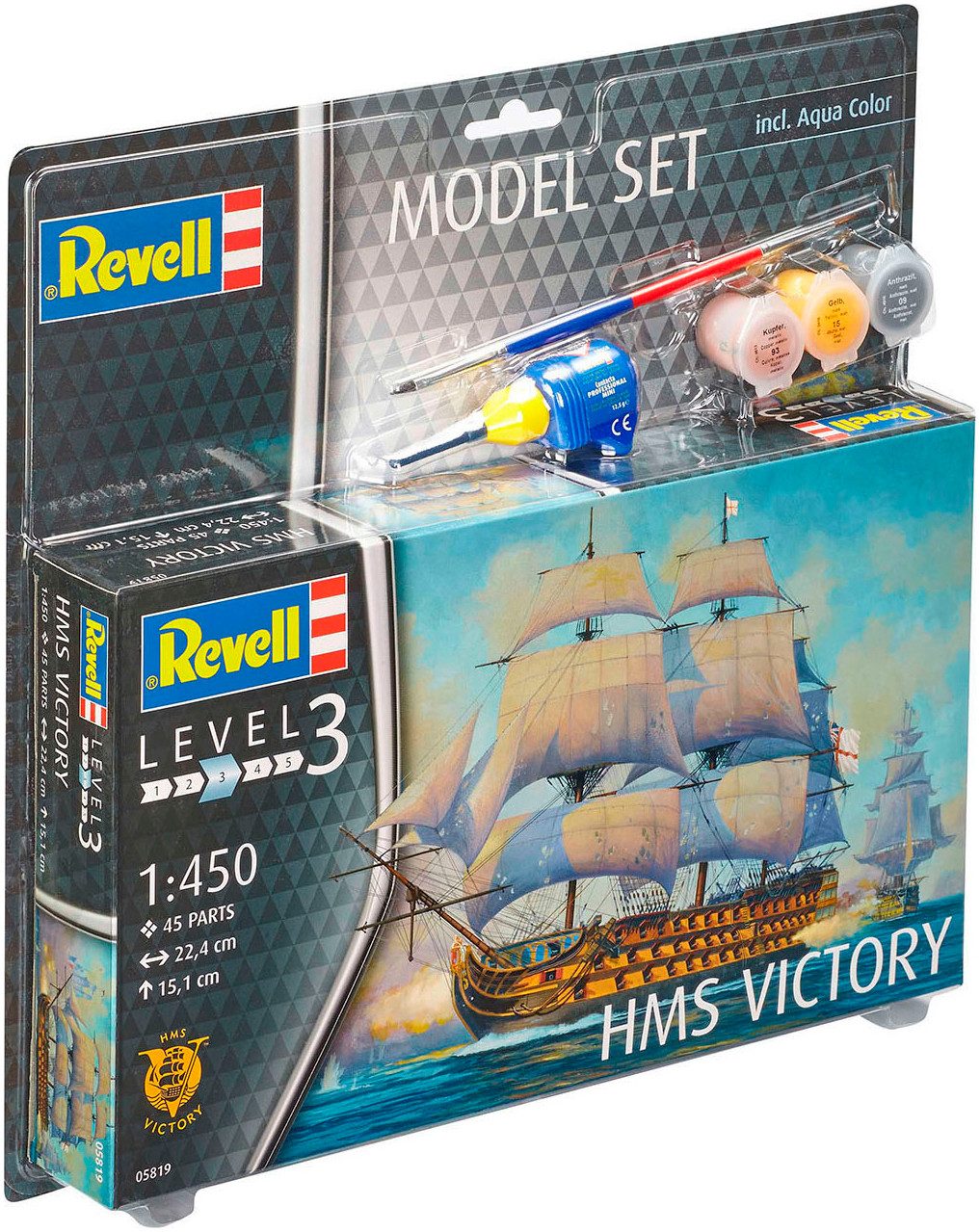 Revell® Modellbausatz HMS Victory, Maßstab 1:450, Made in Europe