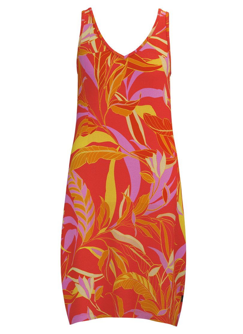 Trigema Jerseykleid TRIGEMA Trägerkleid mit Allover-Muster "Aloha" (1-tlg)