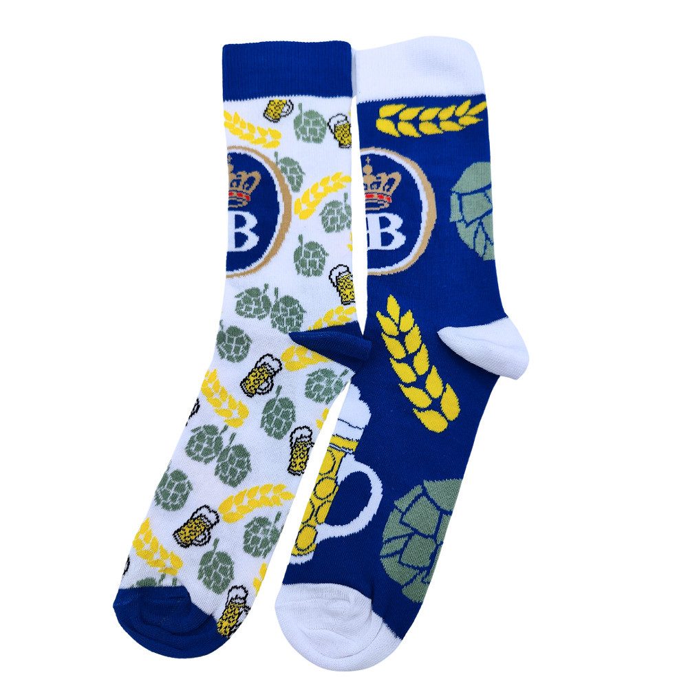 Hofbräuhaus München Socken HB Socken "Hopfen" mit 80% Baumwolle, 18% Polyamid, 2% Elastan