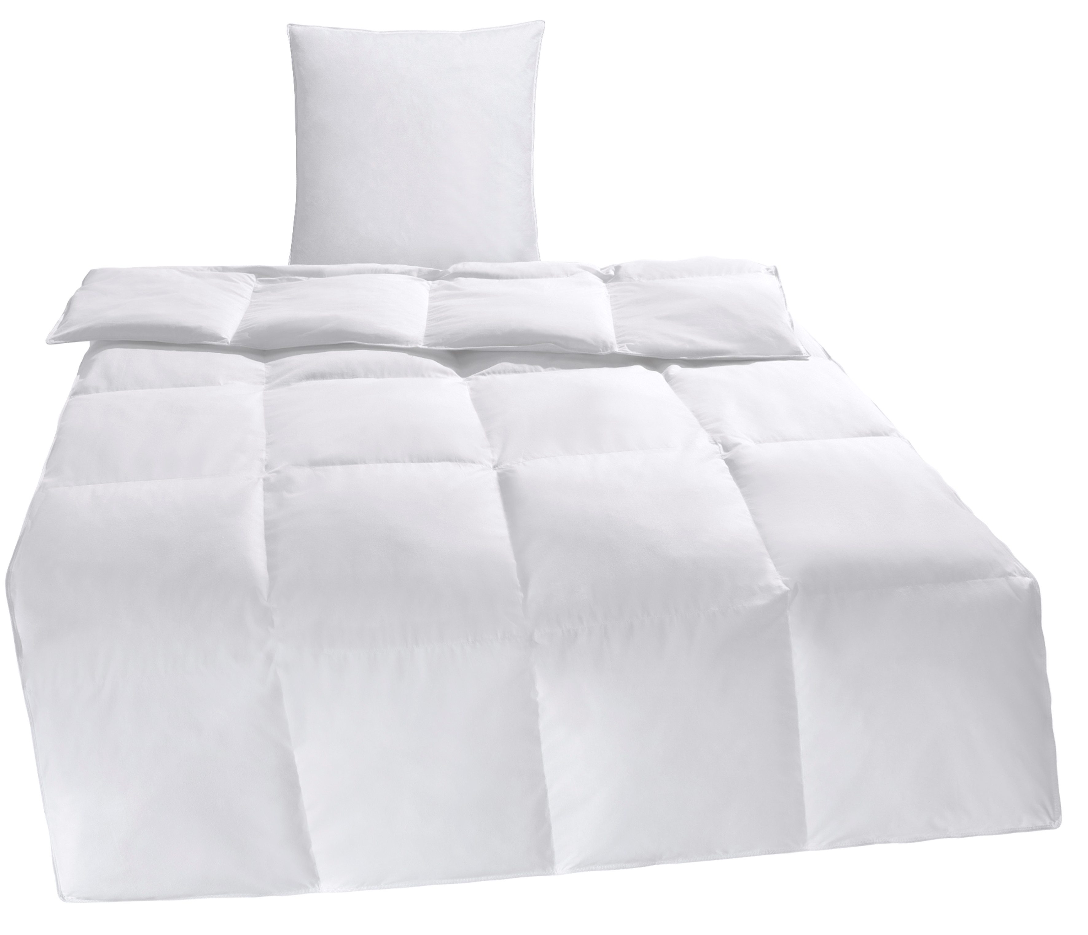 Home affaire Kunstfaserbettdecke + Kopfkissen Taylore Set: 1 Bettdecke 135x günstig online kaufen