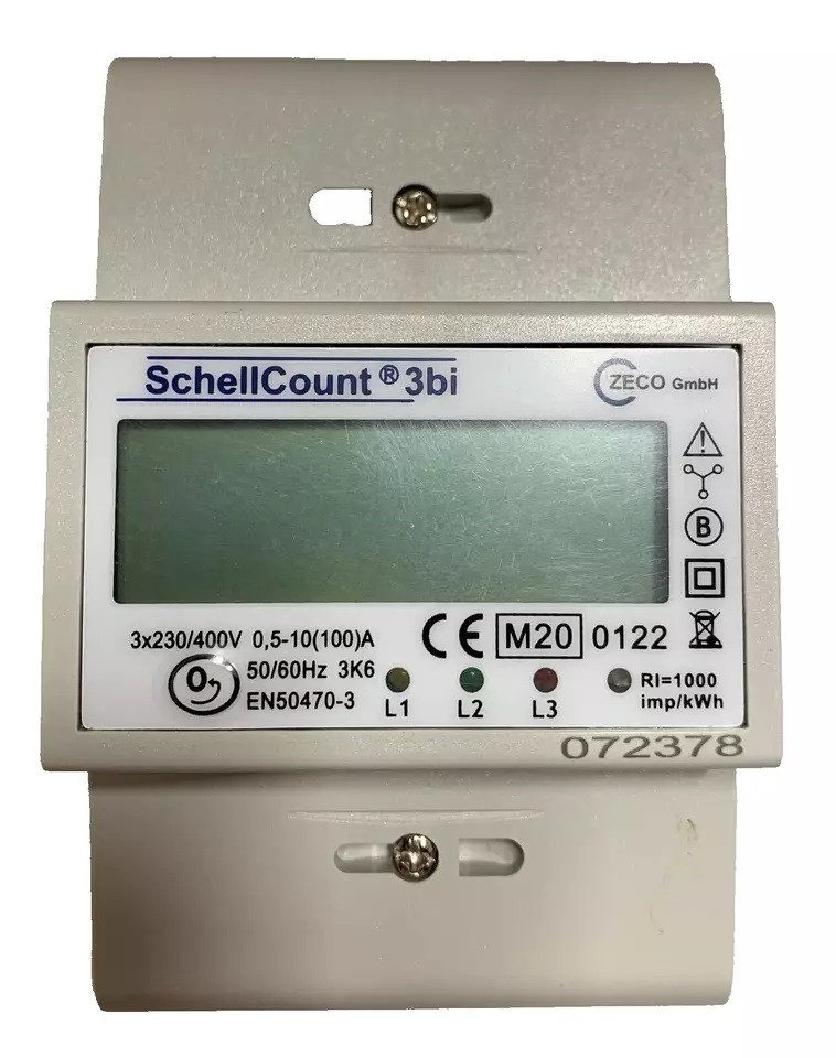 Drehstromzähler Zweirichtungs Drehstromzähler, 100A, MID geeicht, 4TE für Hutschiene