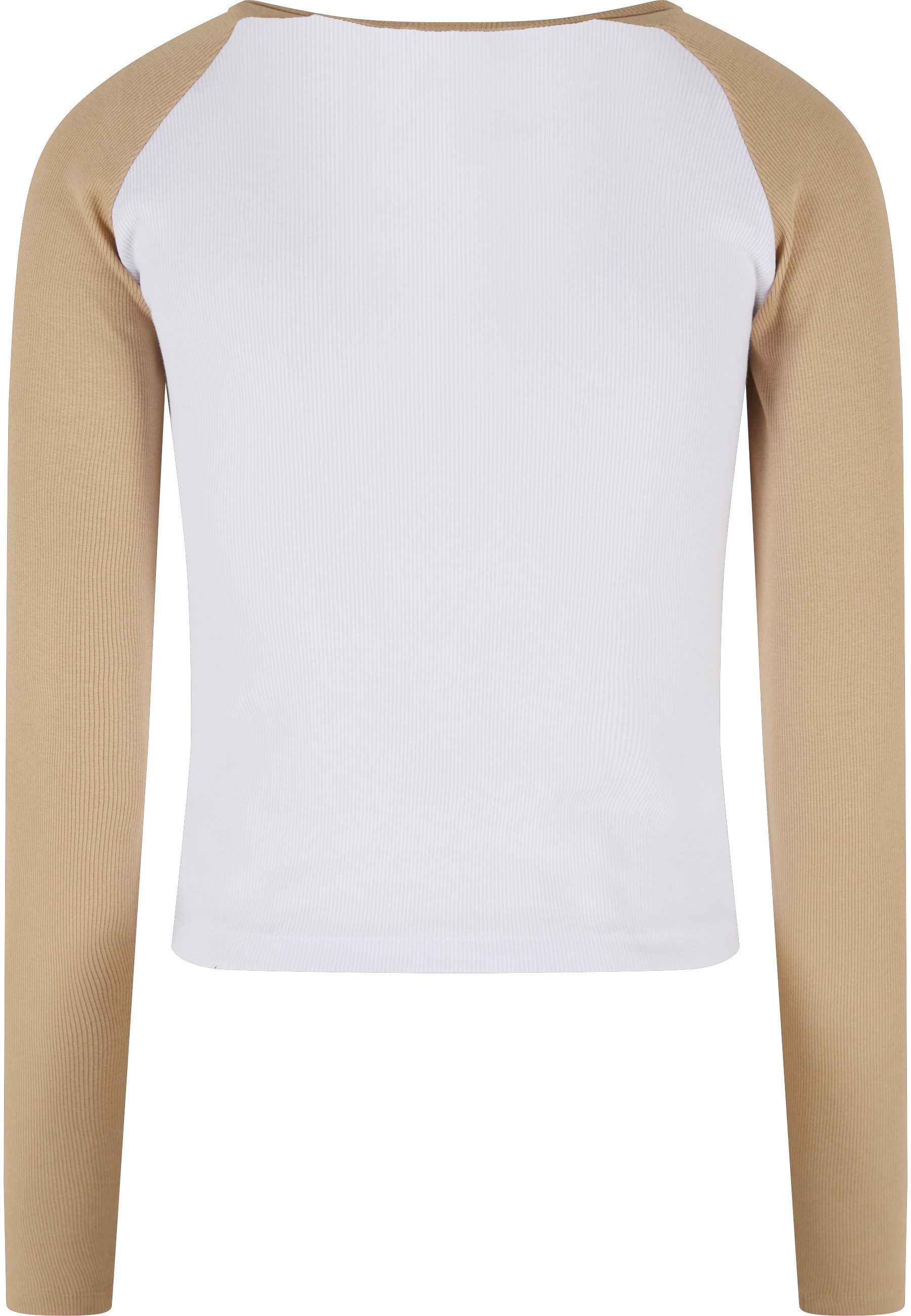 Karl Kani T-Shirt Karl Kani Damen KW241-043-1 Karl Kani Varsity Crop Block Rib Ls (1-tlg)