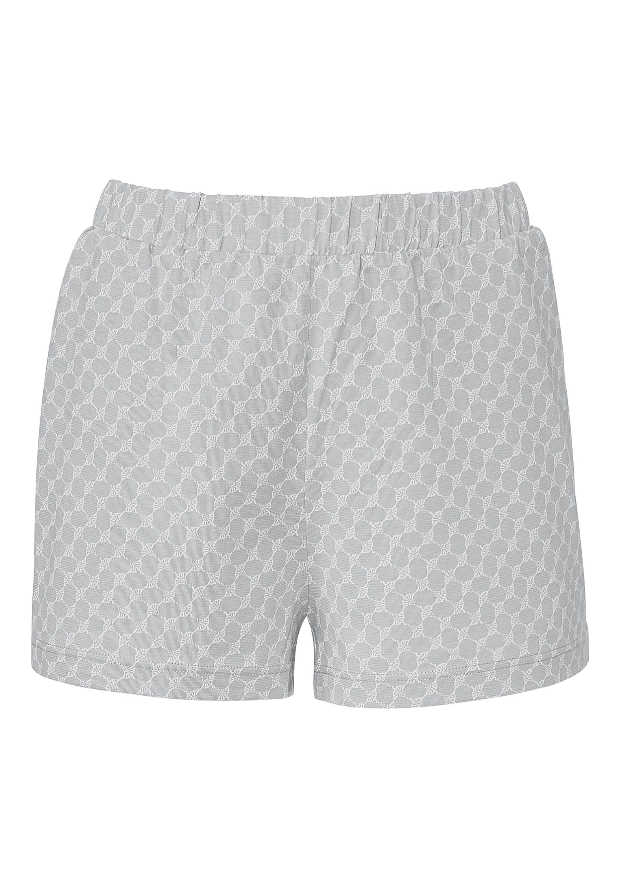 Shorts - Light Shorts Schlafhose Grey Passform Leisure lässiger Baumwolle Joop! Melange (1-tlg) - Easy in