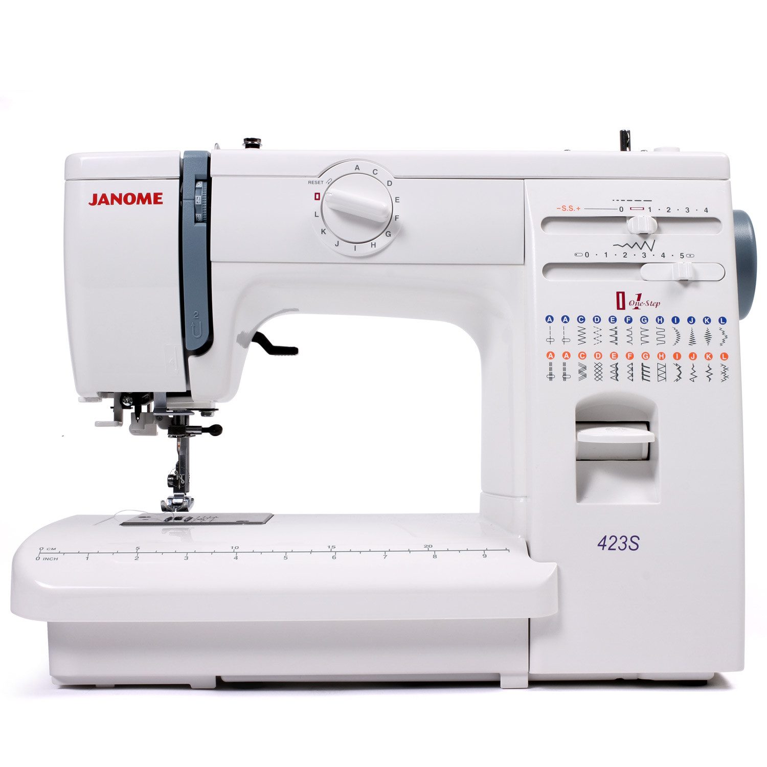 Janome Nähmaschine Modell 423S, 23 Programme