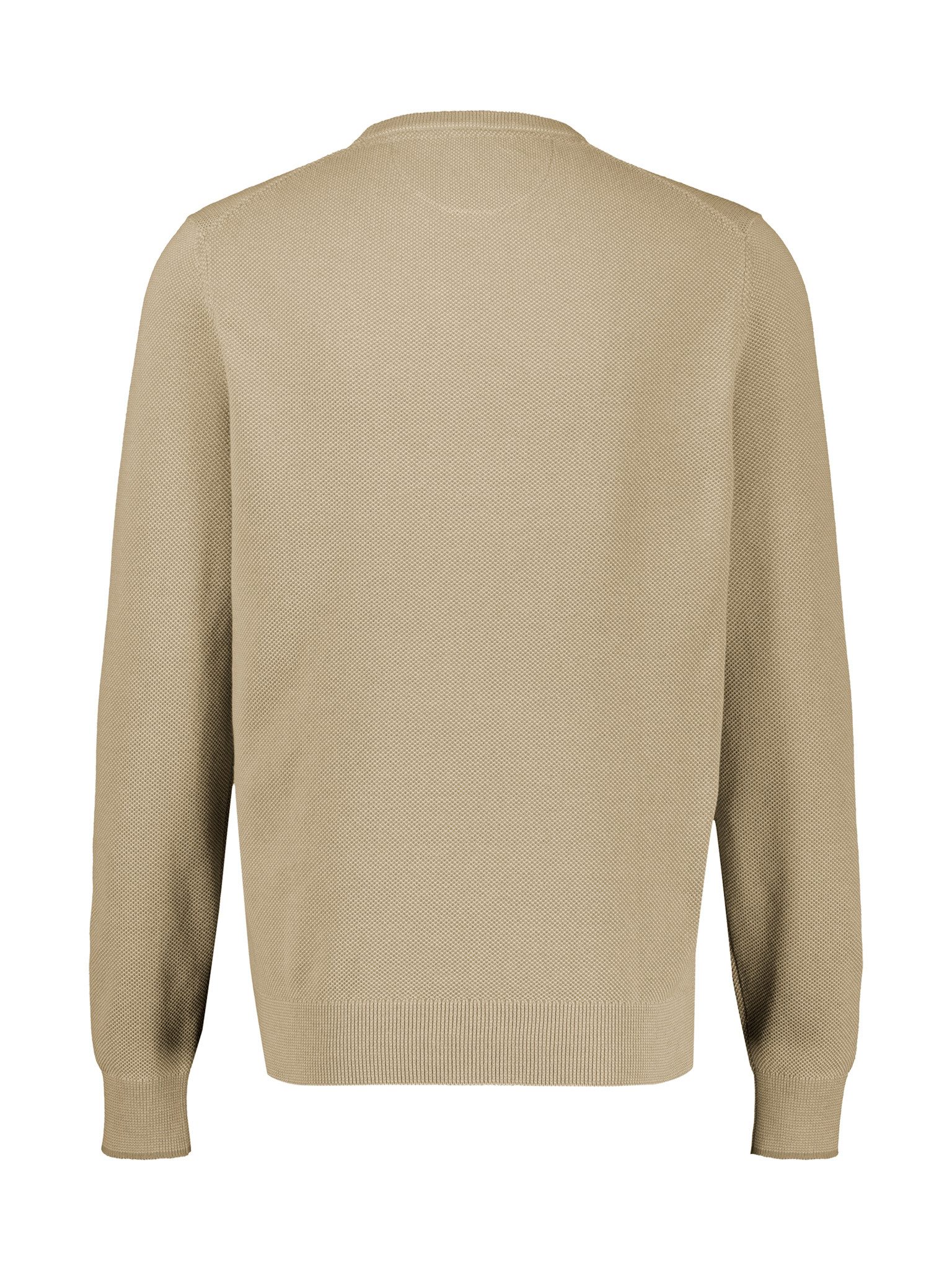 LERROS Strickpullover mit Logo-Stickerei und aus reiner Baumwolle – Bild 2 von 2