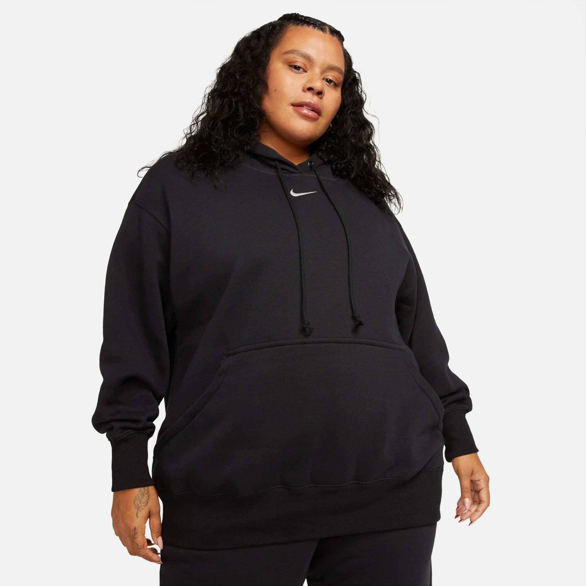 Nike Sportswear Kapuzensweatshirt W NSW PHNX FLC OS PO HOODIE PL Oversize Passform