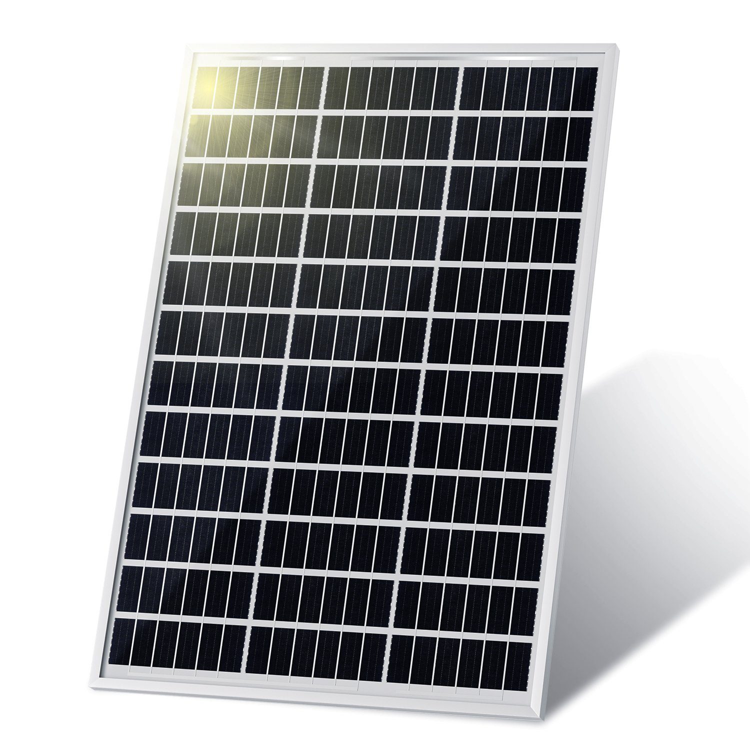 Gimisgu Solaranlage Solarpanel 100W für Powerstation, Solarmodul, Solarladegerät, 100 W