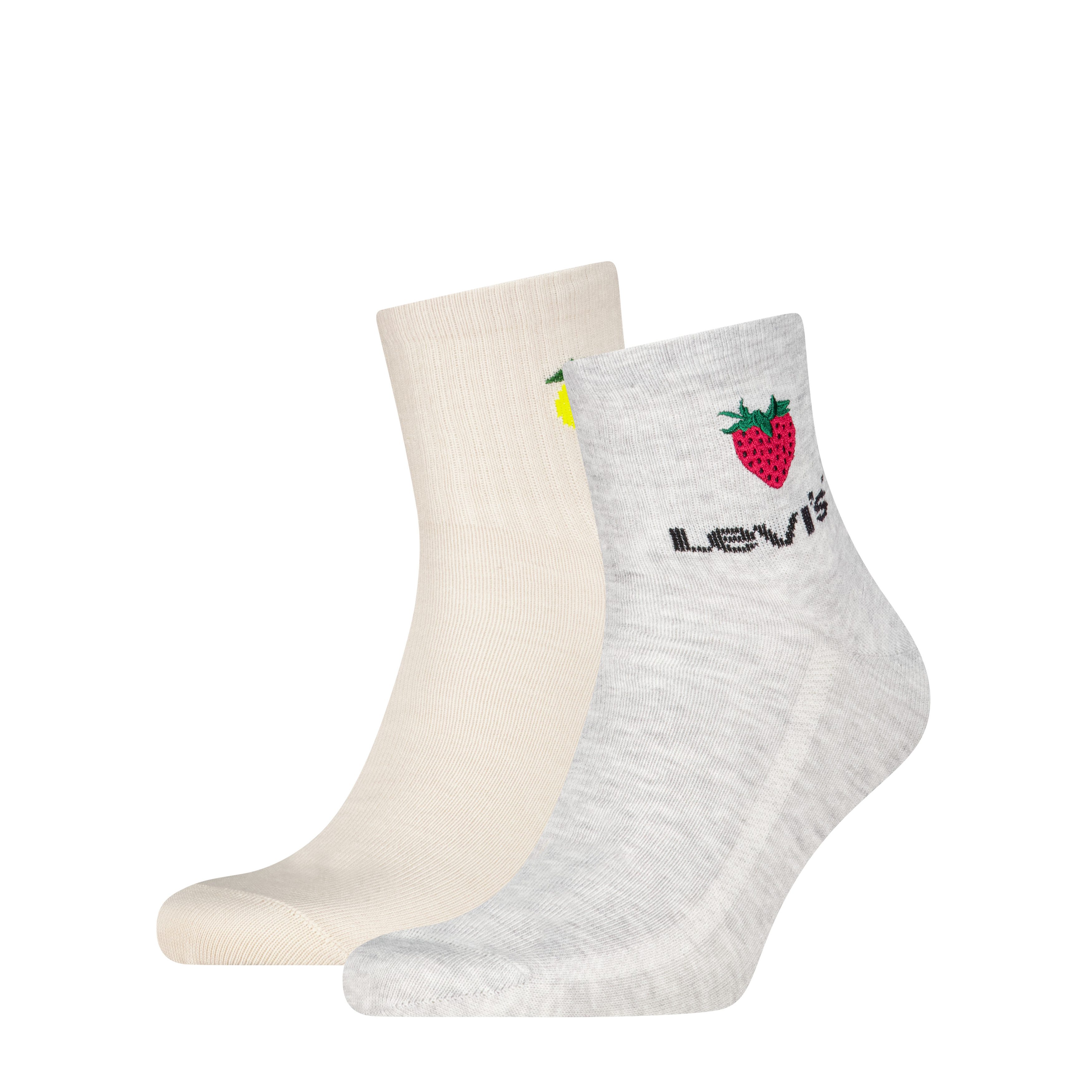 Levi's® Kurzsocken LEVIS HIGH MID CUT FRUIT GRAPHIC (2 Paar) Cotton-Mix, Fr günstig online kaufen