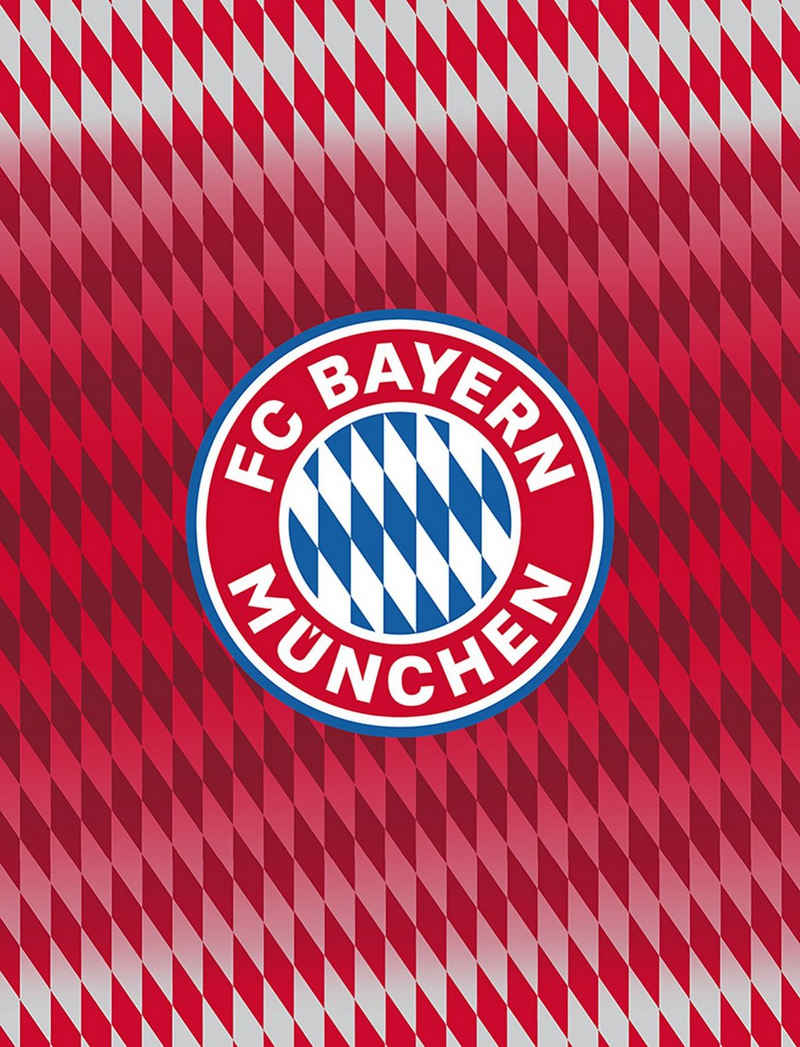 Wohndecke FC Bayern München Coral Fleecedecke Kuscheldecke 130 x 170 cm, FC Bayern München