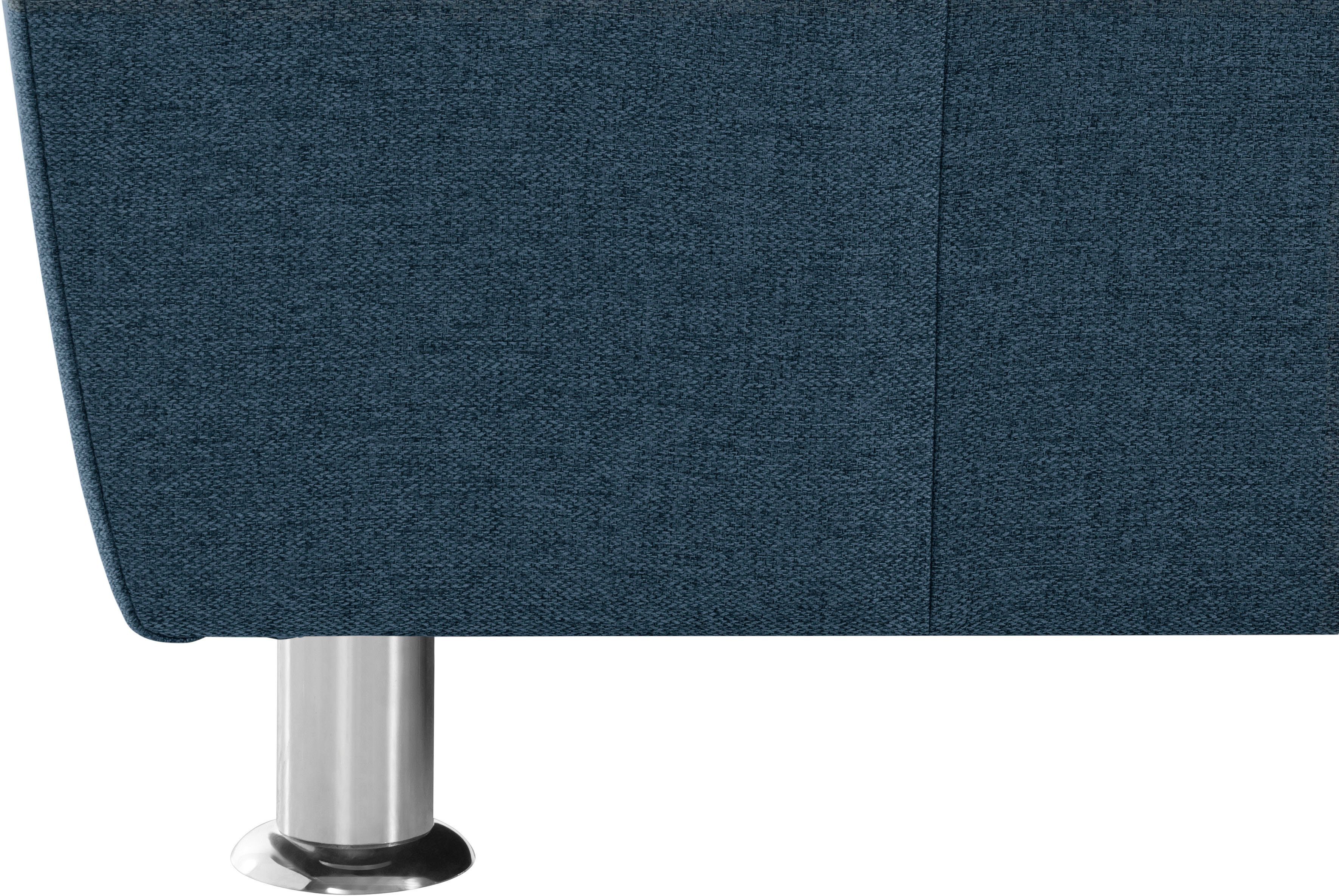 DOMO collection 2-Sitzer Franzi, zeitlos & elegant, moderne Sitzheftung, wahlweise mit Kopfteilverstellung, inklusive Zierkissen