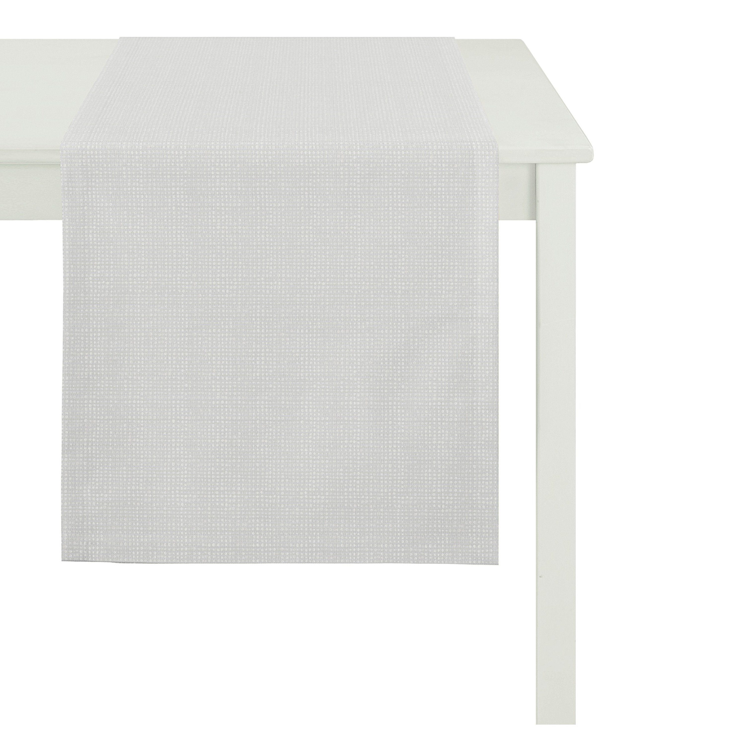 APELT Tischband Apelt Jaquard Tischläufer Outdoor, 48 x 140 cm, grau (1-tlg)