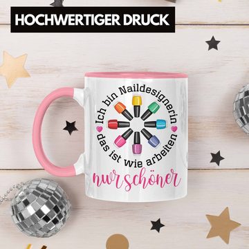 Trendation Tasse Nagelfee Tasse Geschenk Kosmetik Nageldesignerin Nagelstudio Naildesig