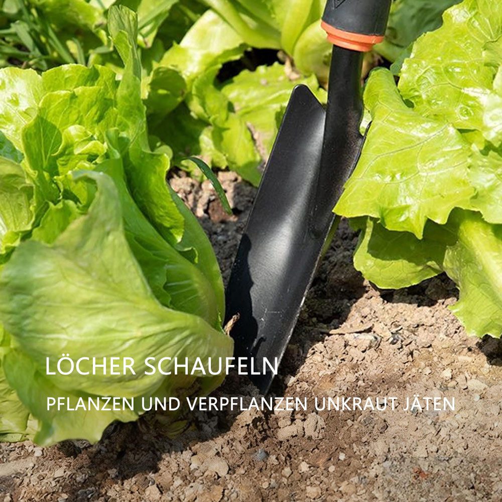 TUWENA Gartenpflege-Set Gartenwerkzeug Set 4-Teiliges, Kleingeräte-Set, Gartenset,Gartenpflege, Blumenkelle, Kleinrechen, Kombihacke,Handwerkzeuge für Garten &  – Bild 4 von 5