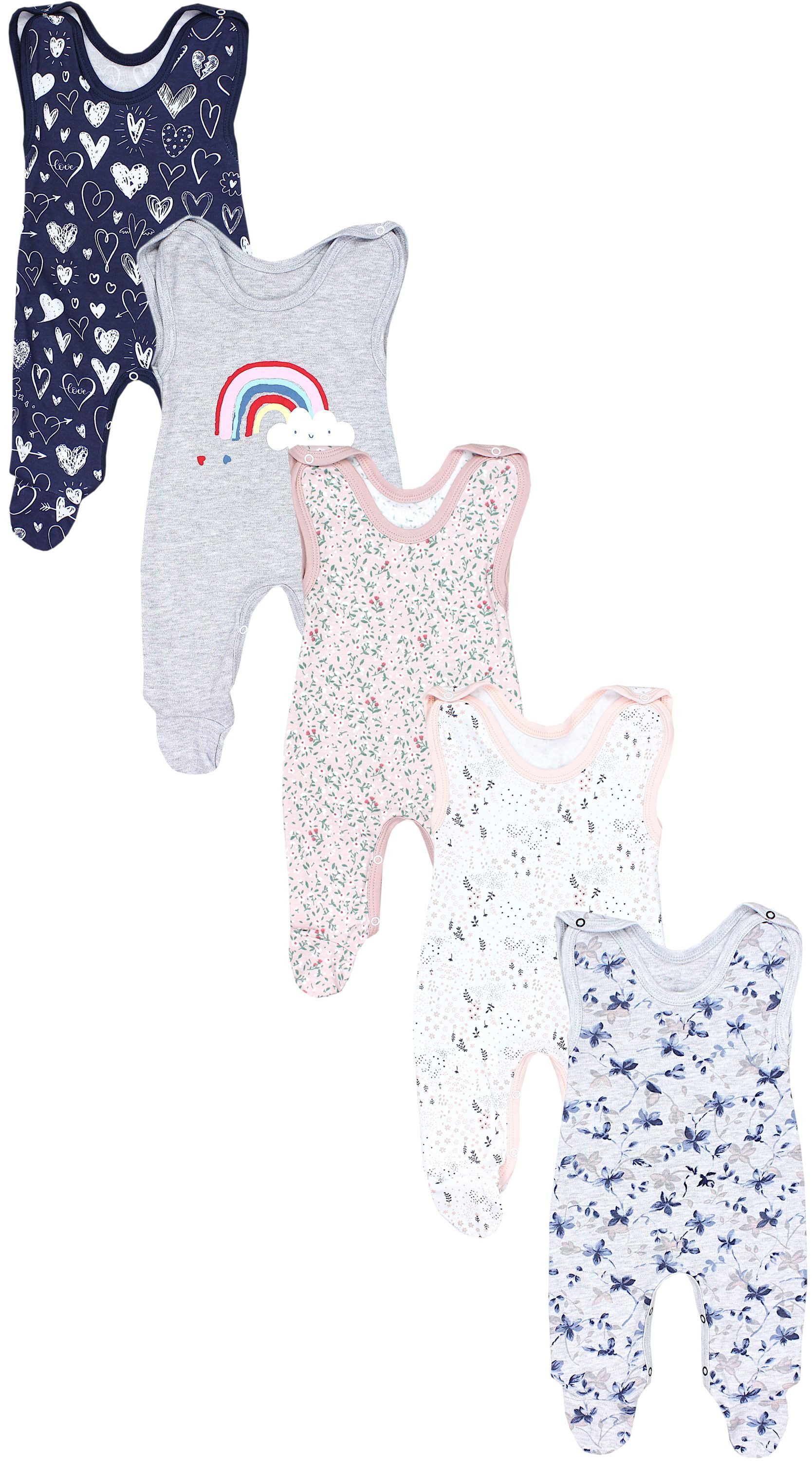 Strampler TupTam Baby Unisex Strampler mit Aufdruck Spruch 5er Pack