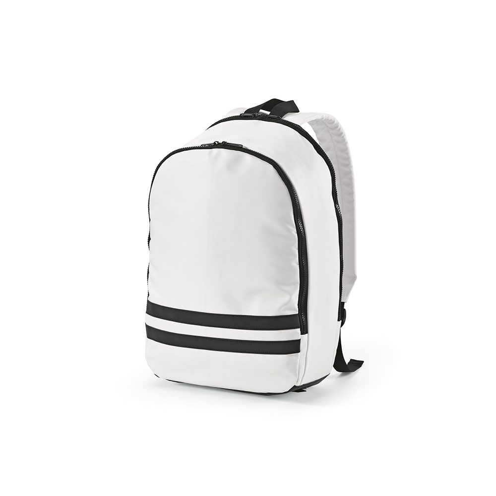 CABBEL Rucksack Rucksack 18L nachhaltig aus rPET recyceltem Polyester, 30x47x15 cm (Rucksack, 1-tlg., Einzelartikel), Weiß, recyceltes Polyester, gepolstert, ergonomisch, Schulterriemen