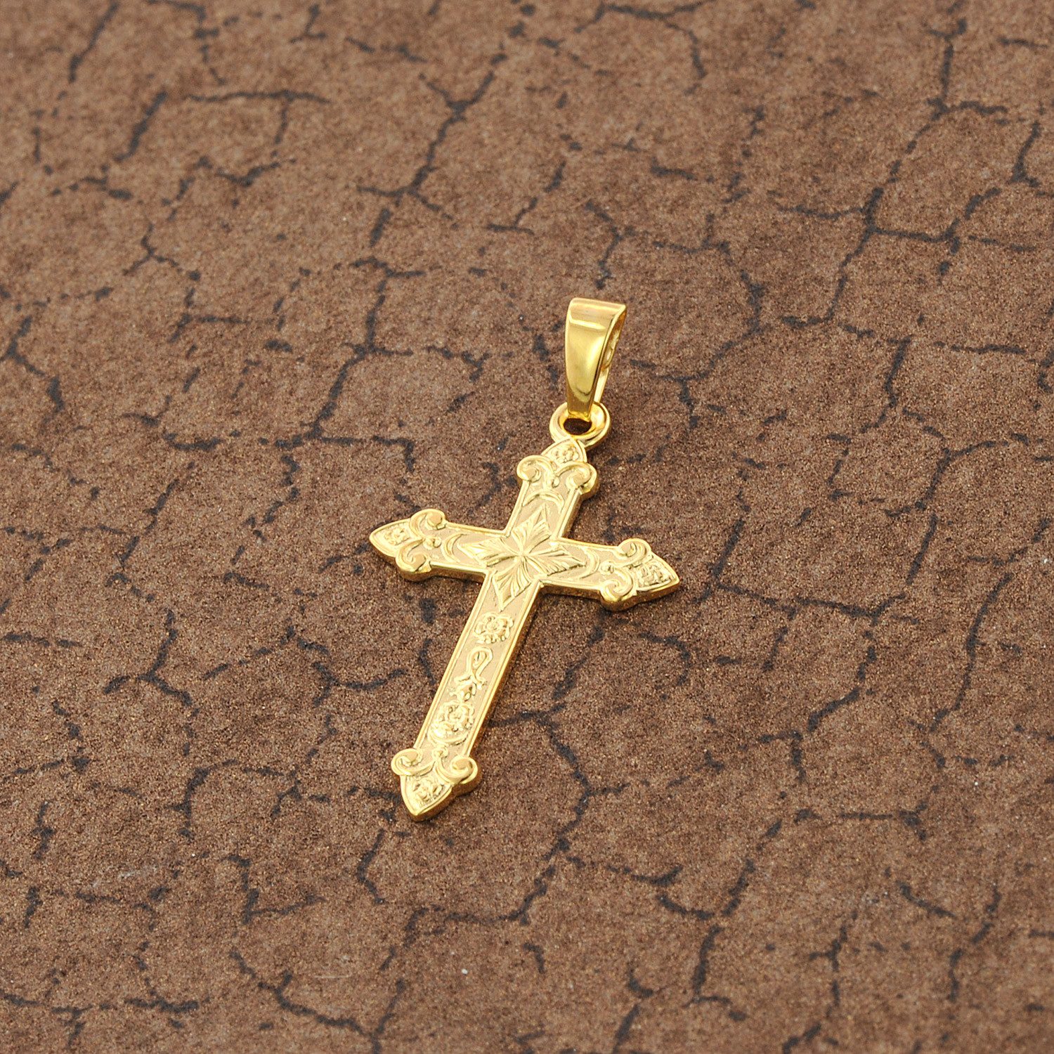 trendor Kreuzanhänger Kreuz- Gold 750 (18 günstig online kaufen