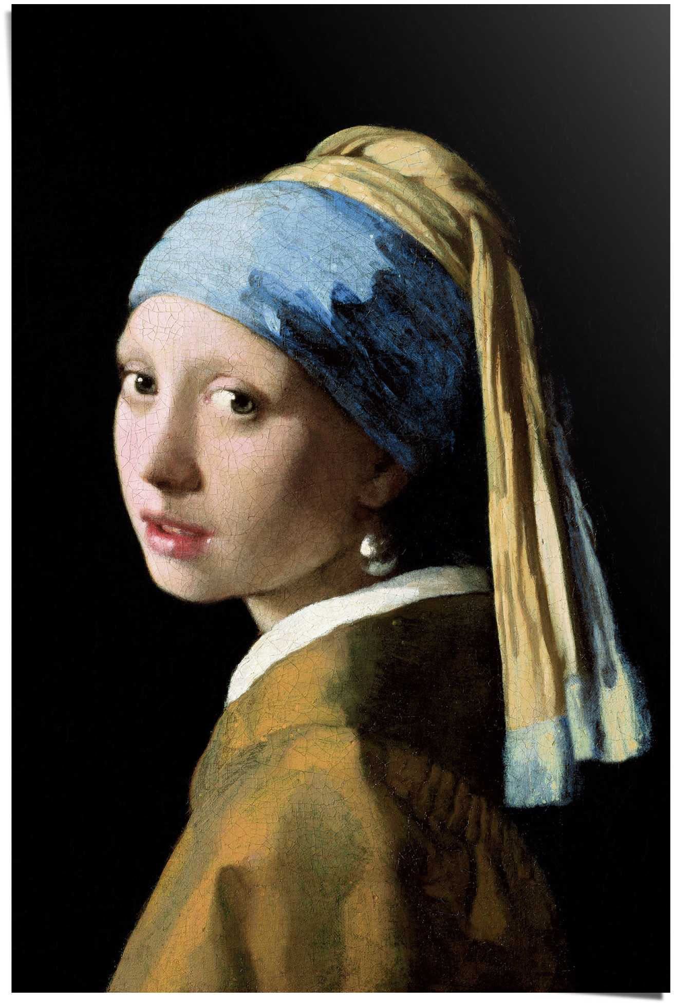 Reinders! Poster Poster Das Mädchen Perlenohrgehänge dem mit Menschen (1 Vermeer, Jan St)