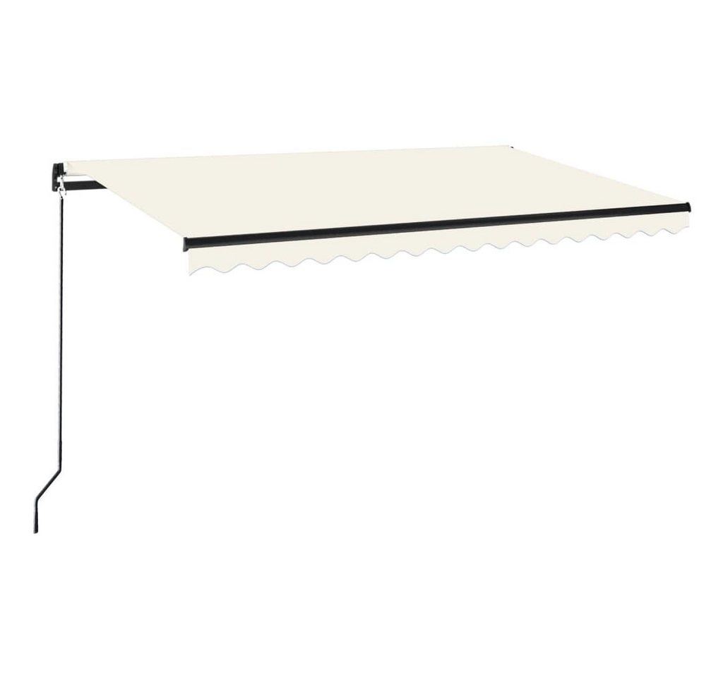 Thumbnail - vidaXL Markise Markise Manuell Einziehbar 450x350 cm Creme