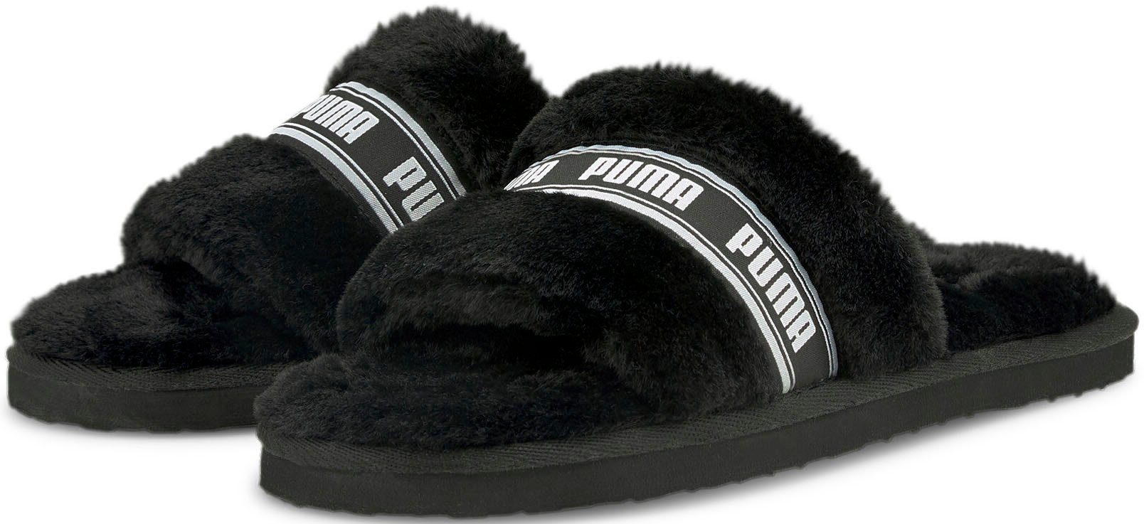 PUMA FLUFF Badesandale Black-Puma White Puma