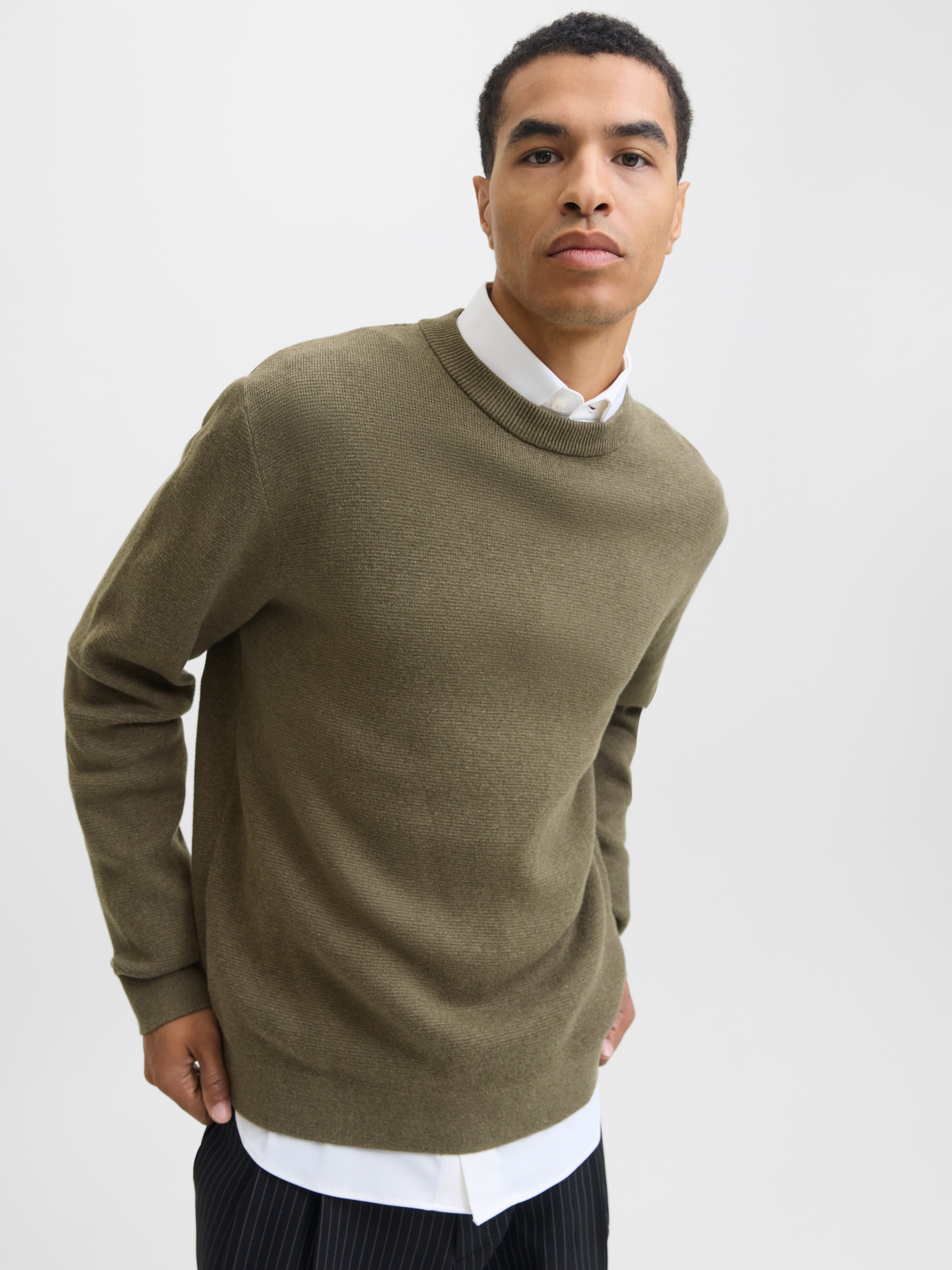 Jack & Jones Strickpullover JPRBLAMILANO STITCH KNIT CREW NECK SN günstig online kaufen