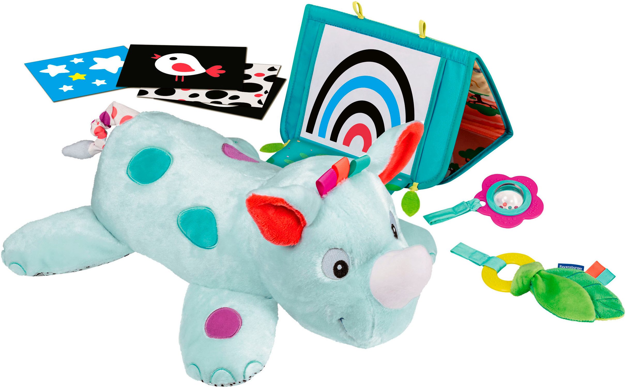 Ravensburger Greifspielzeug Play+ Nashorn Spielkissen (für die Bauchlage) günstig online kaufen