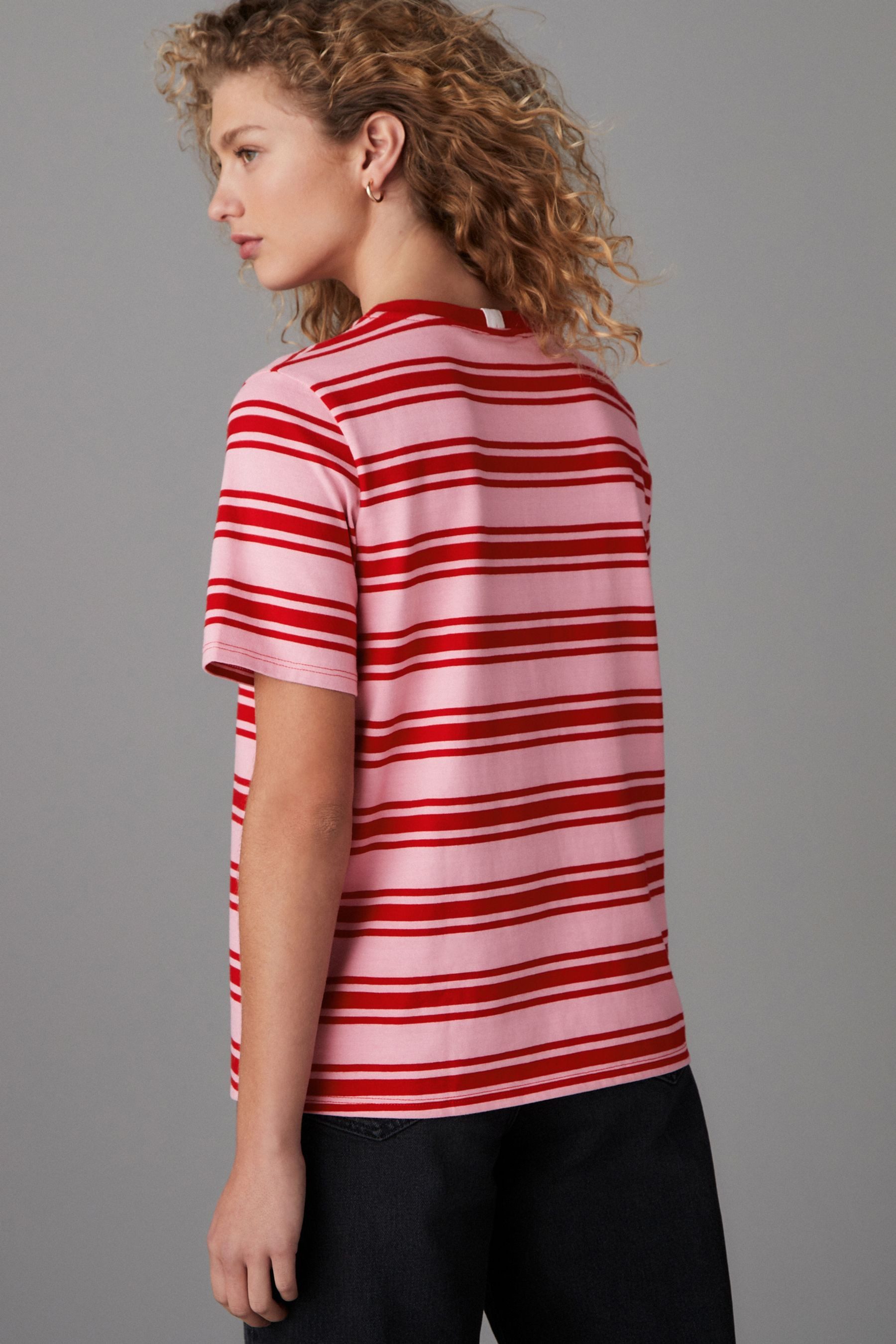 Next T-Shirt Schweres T-Shirt mit Rundhalsausschnitt (1-tlg) günstig online kaufen