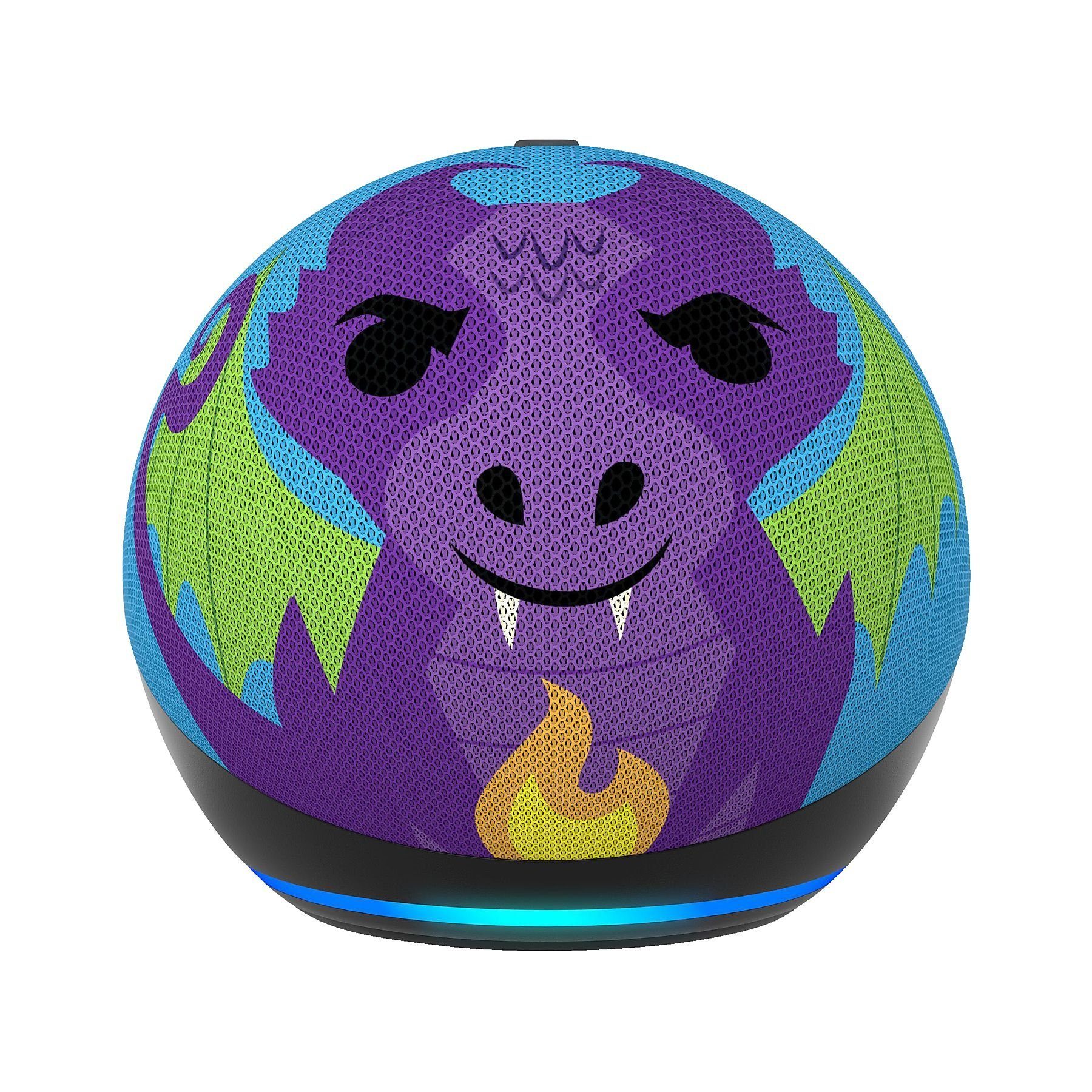 Amazon Echo Dot Kids (5.Gen) Drachen Design Kinder Edition mit Alexa Lautsprecher (Bluetooth, WLAN (WiFi), mit Sprachsteuerung, Smart Speaker Streaming)