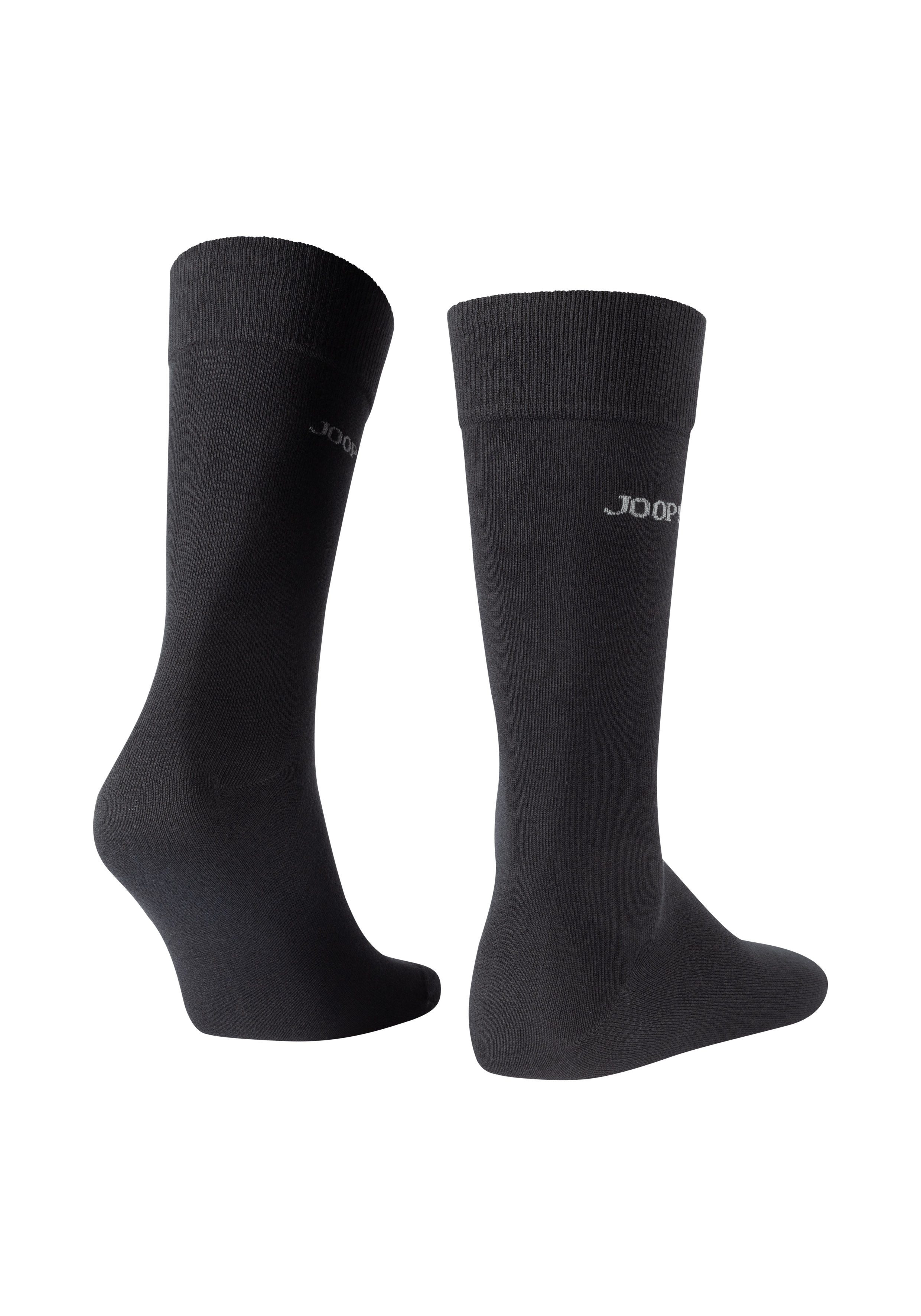JOOP! Socken (2 Paar) mit handgekettelter Zehennaht, aus gekämmter Baumwolle – Bild 5 von 5