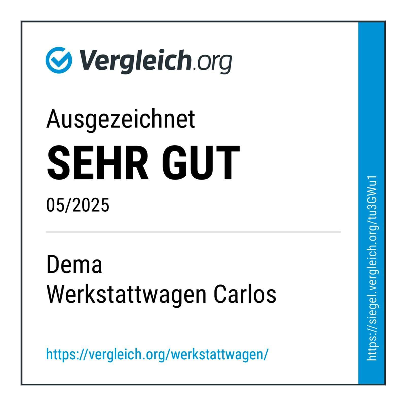 DEMA Werkzeugwagen / Werkstattwagen Carlos, 7 Schubladen, Leer (Vergleichssieger), Hochwertig Pulverbeschichtet