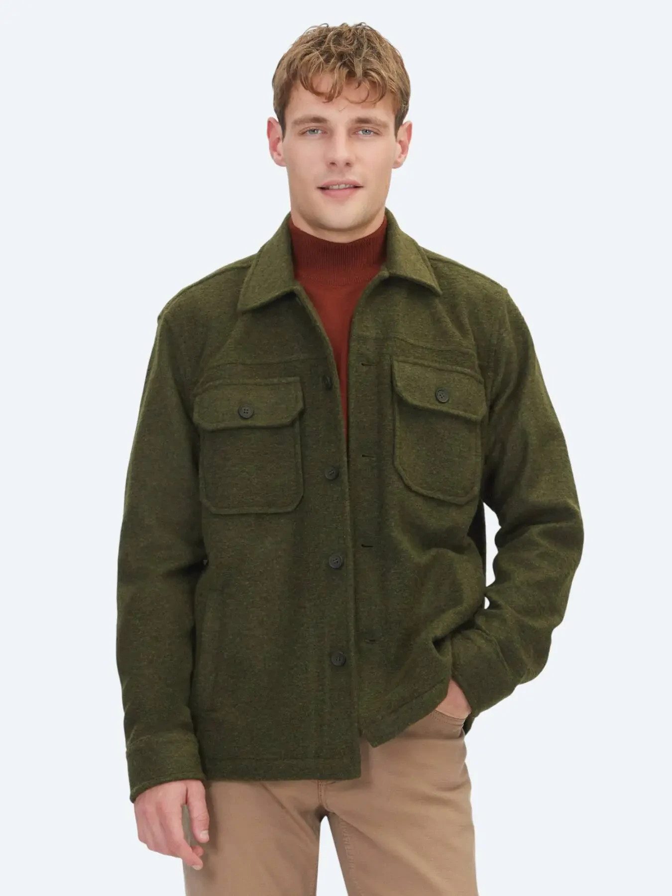 KİP Hemdbluse Khaki Überhemd