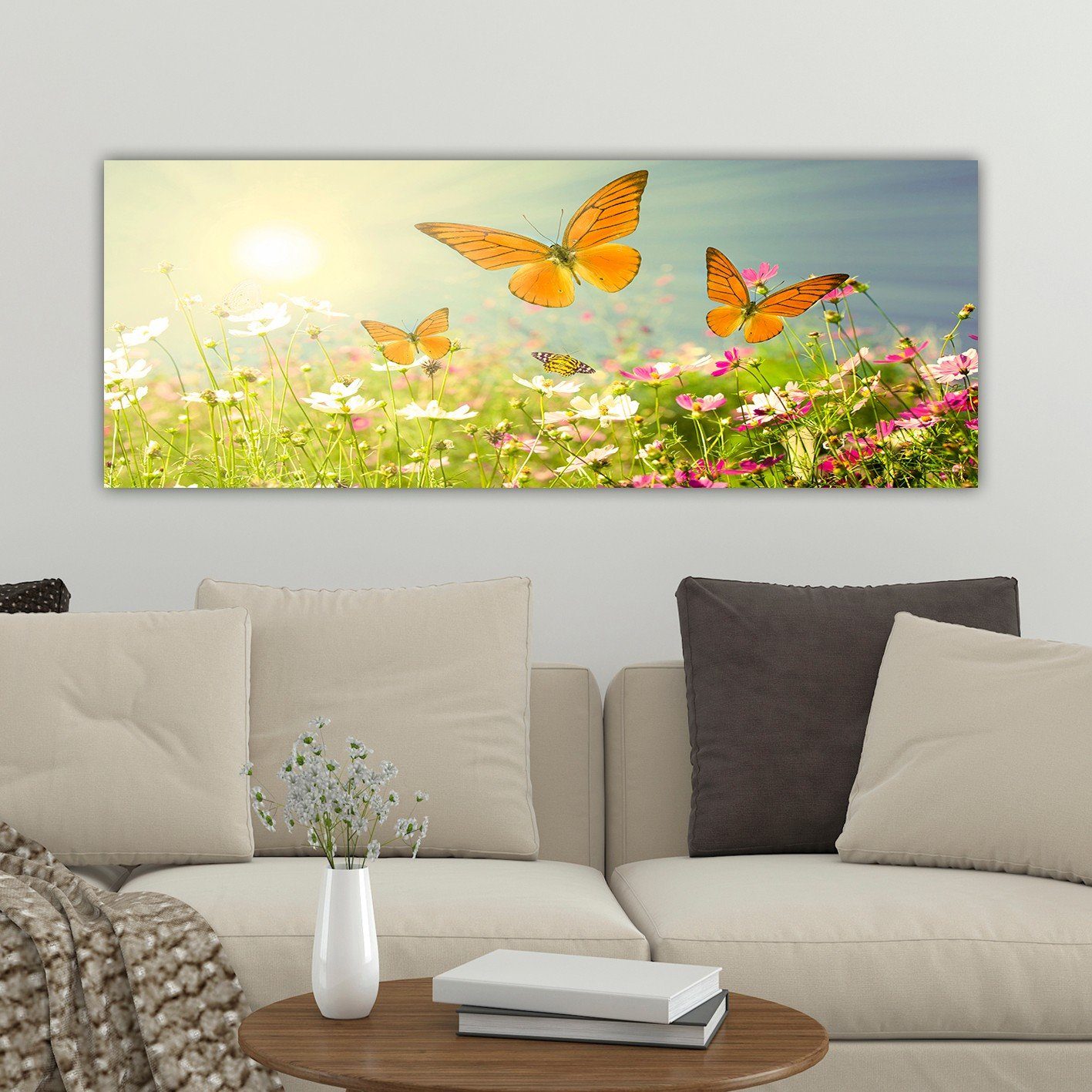 Wallity Leinwandbild TNS1733, Bunt, 30 x 80 cm, 100% Leinwand