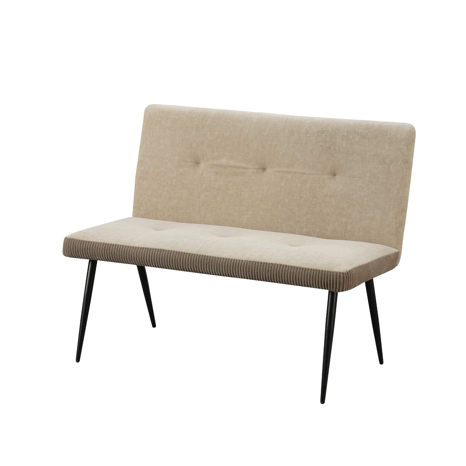 HTI-Living Polsterbank 2-Sitzer Bank Taupe Joschka (Stück, 1-St., 1 Sitzbank), Sitzbank Küchenbank