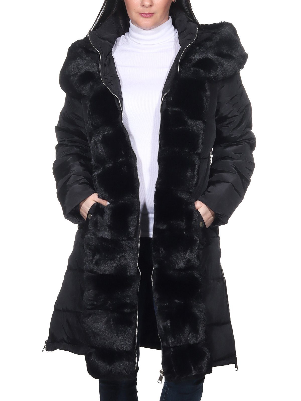 Aurela Damenmode Wintermantel Warmer Wintermantel für günstig online kaufen