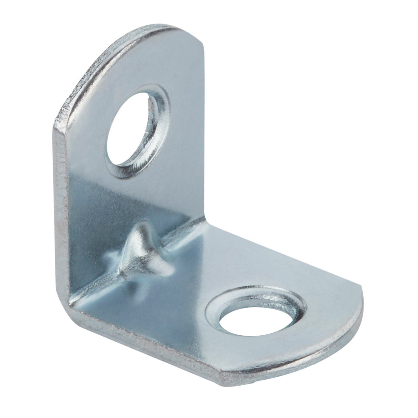 SO-TECH® Winkelverbinder L-Winkel abgerundet, Stahl verzinkt, Lochung gesenkt, LxB: 2x1.5 mm, (10-St), Stuhlwinkel mit Sicke, 20 x 20 x 15 x 1,5 mm