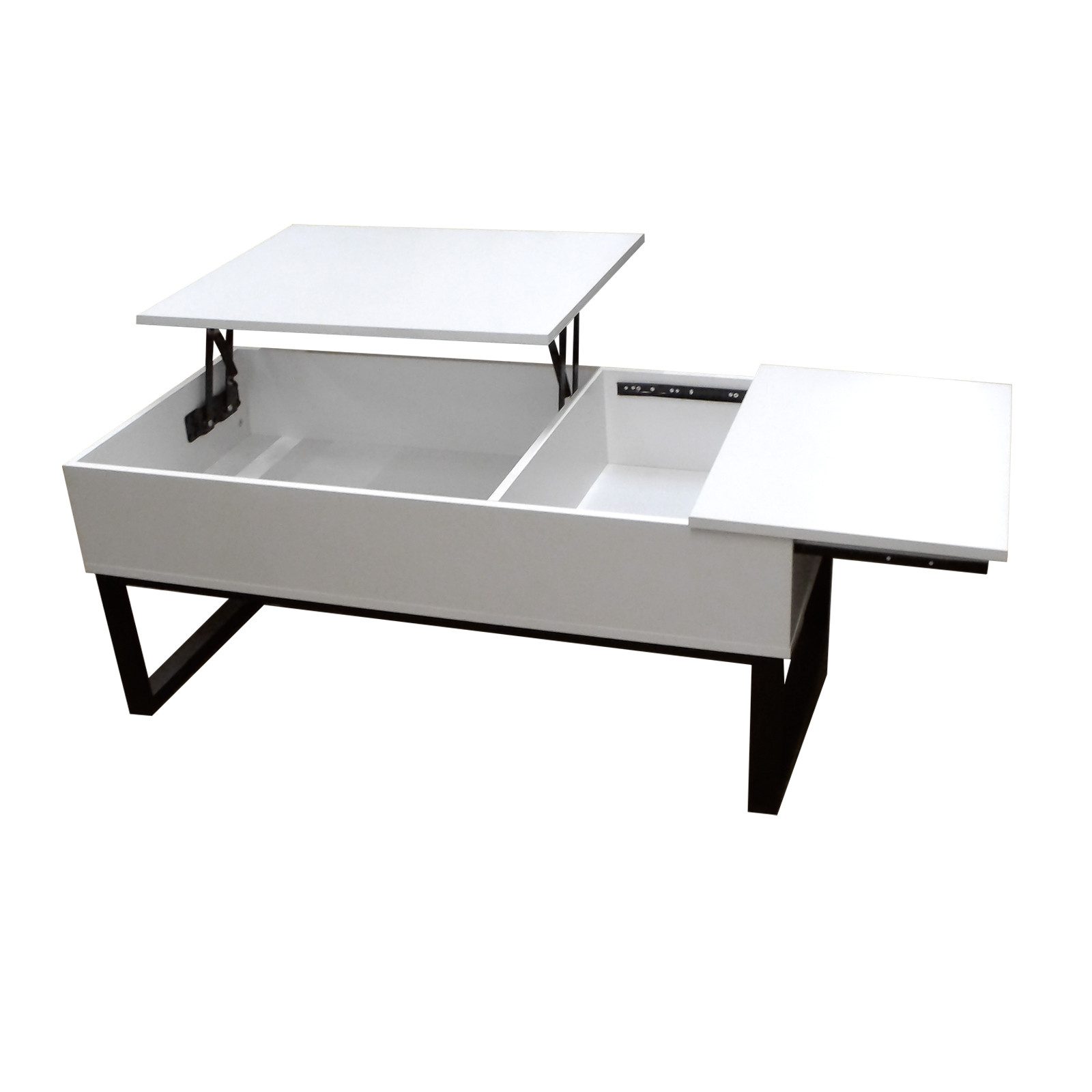 HTI-Living Couchtisch Couchtisch höhenverstellbar mit Stauraum Weiß (Stück, günstig online kaufen