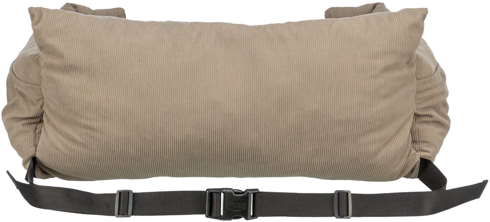 TRIXIE Hunde-Autositz Hundeautositz extra breit, Cord-Optik - taupe - 80 × 35 × 60 cm