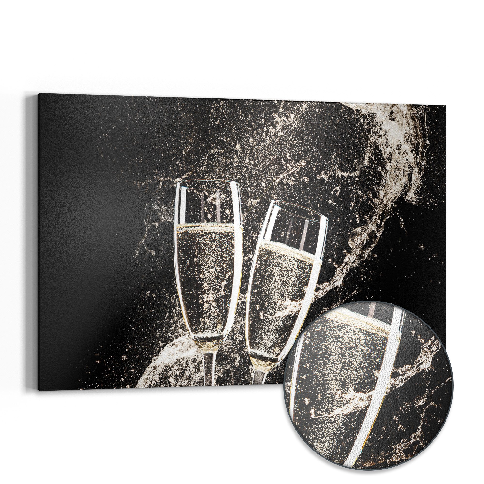 DEQORI Magnettafel 'Perlenspiel im Glas', Metall Whiteboard für alle Magnete, Magnetboard magnetisch