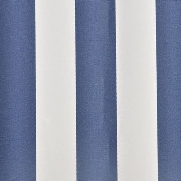 vidaXL Markise Markisenbespannung Canvas Blau & Weiß 350x250 cm (1-St)