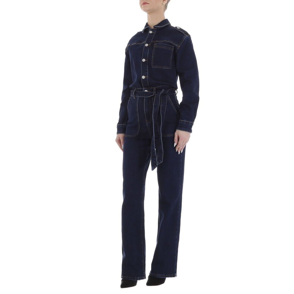 Ital-Design Jumpsuit Damen Freizeit (85884555) Stretch Langer Jumpsuit in D günstig online kaufen